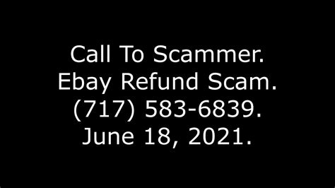 eBay refund scams